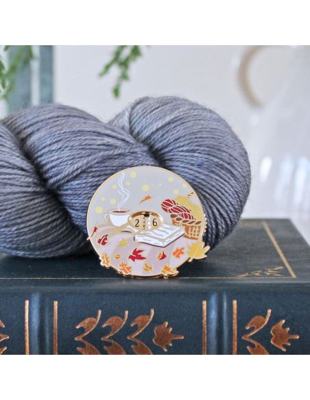 Pin's compteur de rangs - Automne
