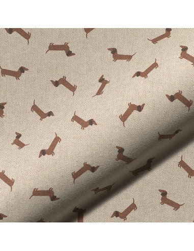 Toile de coton canvas premium - Teckel