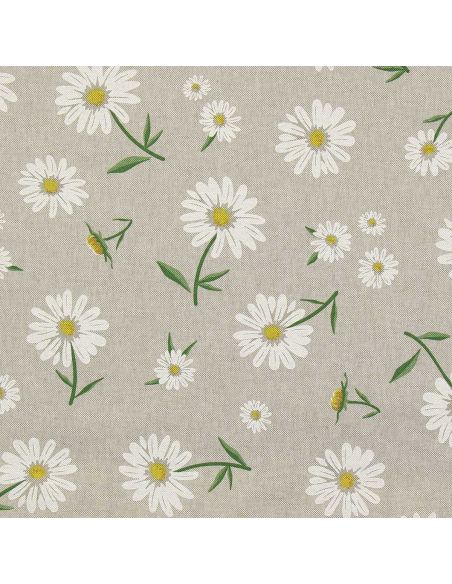 Toile de coton canvas premium - Marguerites