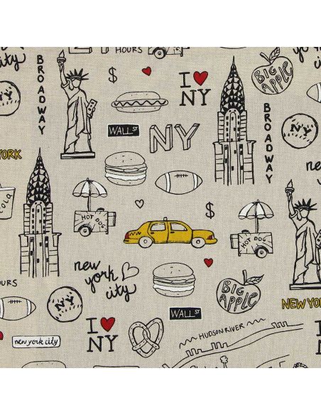 Toile de coton canvas premium - New-York