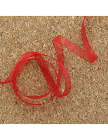 Ruban organza - Rouge