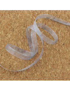 Ruban organza - Gris bleu