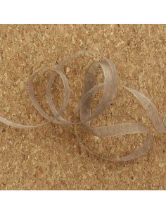 Ruban organza - Châtain