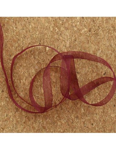 Ruban organza - Bordeaux