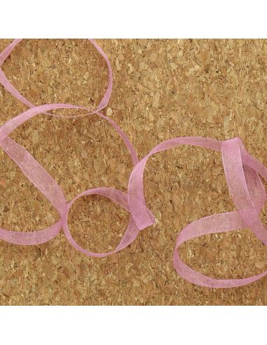 Ruban organza - Vieux rose