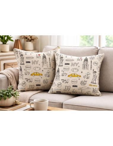 Toile de coton canvas premium - New-York