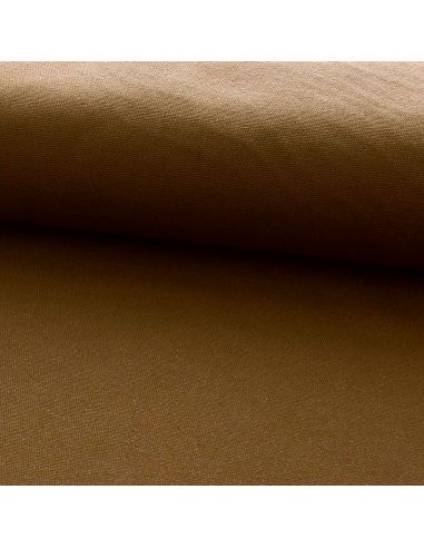 Toile de coton canvas demi-natté - Marron