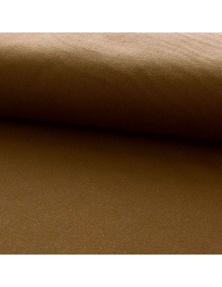 Toile de coton canvas demi-natté - Marron