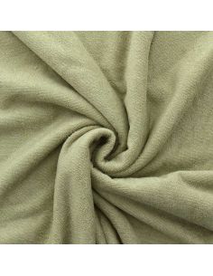 Tissu micro éponge viscose - Amande