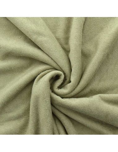 Tissu micro éponge viscose - Amande