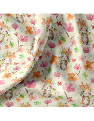 Tissu popeline de coton - Belli écru