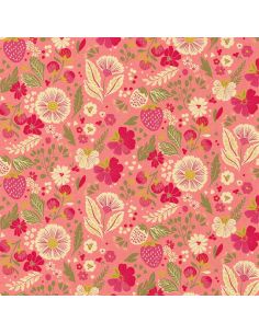 Tissu popeline de coton - Ostac rose 2