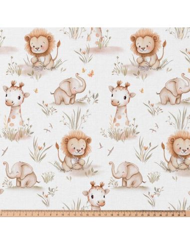 Tissu popeline de coton - Melte blanc