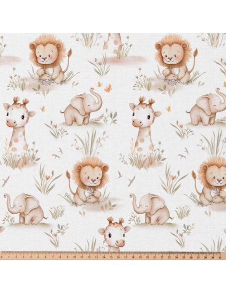 Tissu popeline de coton - Melte blanc