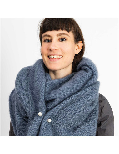 Épingle à Châle KnitPro Flora Bois Symfonie - Coquille Élégante, Accessoire Tricot Luxe Et Pratique