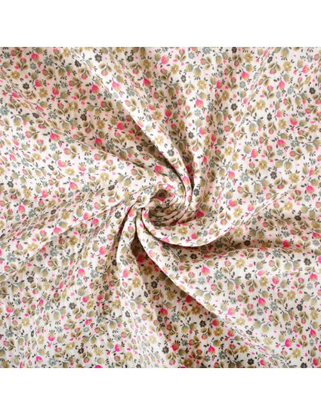 Tissu double gaze imprimé - Caseille