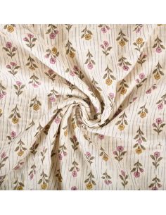 Tissu double gaze imprimé - Aesa