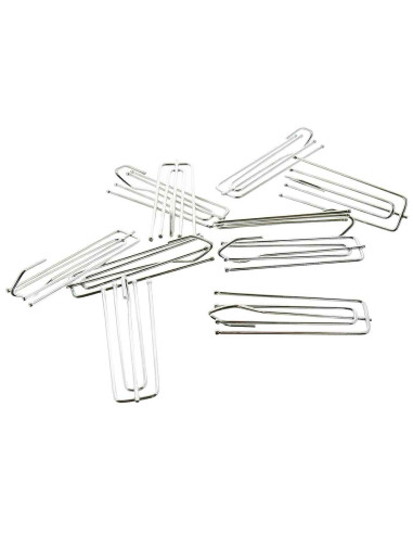 Agrafes 4 branches pli flamand 30 mm de tête accroche haute