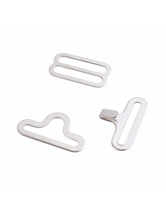 Set de 100 attaches noeud papillon - Argent 2