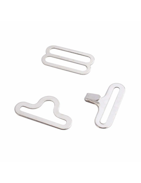 Set de 100 attaches noeud papillon - Argent