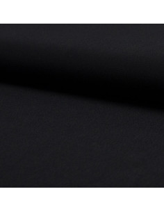 Tissu crêpe de viscose - Noir