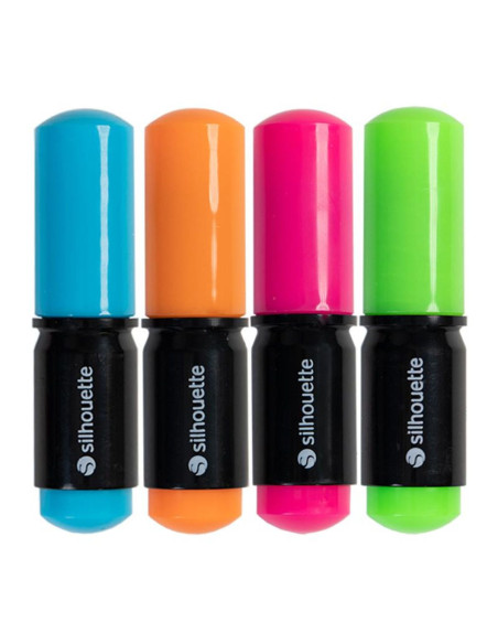 Lot de 4 stylos fluo Silhouette