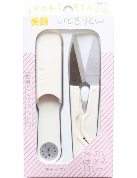 Coupe-fils avec capuchon aimanté Itokiri-kun Misuzu 110 mm - Écru
