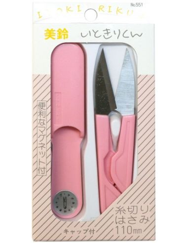 Coupe-fils avec capuchon aimanté Itokiri-kun Misuzu 110 mm - Rose