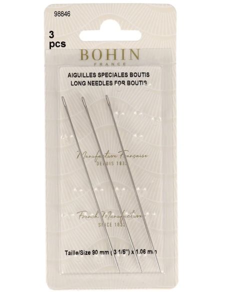 Aiguilles à boutis méchage traditionnel Bohin
