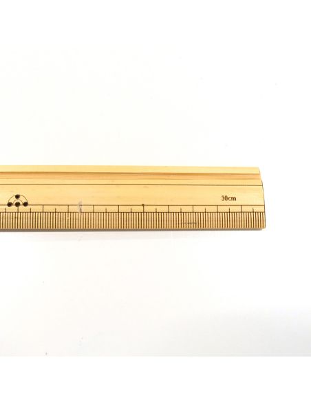 Règle de couture en bambou 30 cm – patronage et mesure