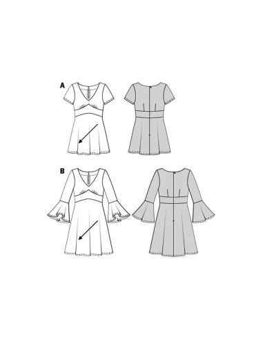 Patron de robe - Burda 6205
