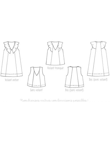 Patron de top/robe Ninna - Anna Rose patterns
