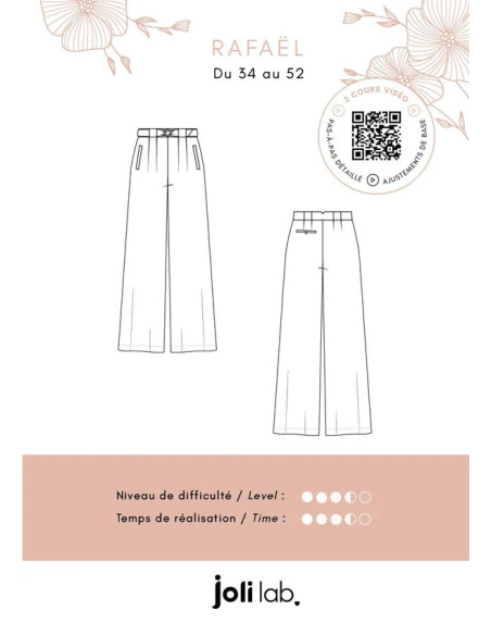 Patron de pantalon Rafaël - Joli Lab