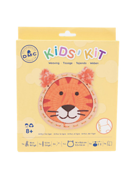 Kit tissage Kids'kit DMC - Arthur le tigre