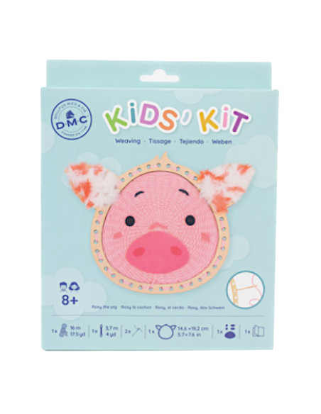 Kit tissage Kids'kit DMC - Rosy le cochon