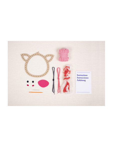 Kit tissage Kids'kit DMC - Rosy le cochon