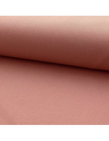 Toile de coton canvas demi-natté - Vieux rose