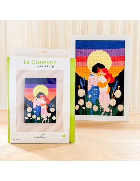 Kit canevas par Milpoint - Amours lunaires