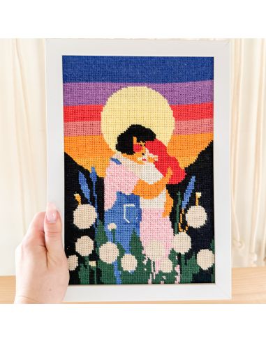 Kit canevas par Milpoint - Amours lunaires