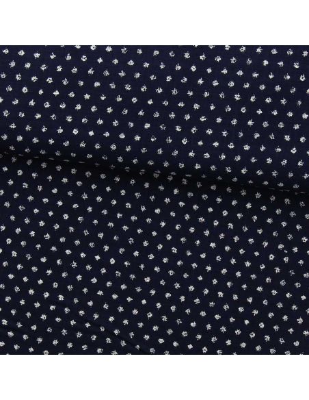 Tissu coton japonais Sevenberry - Sashiko Grand Mameshibori