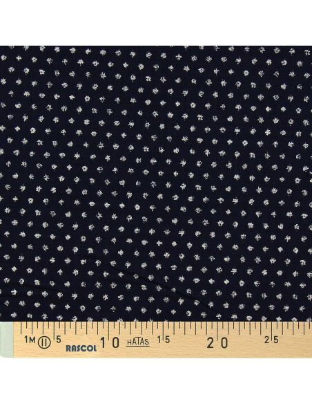 Tissu coton japonais Sevenberry - Sashiko Grand Mameshibori