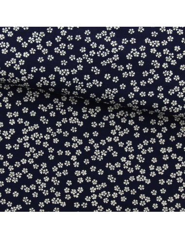 Tissu coton japonais Sevenberry - Sashiko Sakura