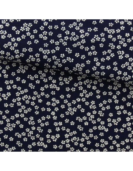 Tissu coton japonais Sevenberry - Sashiko Sakura