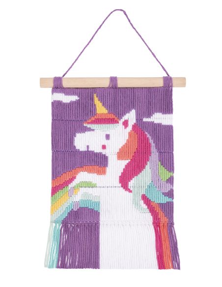 Kit point lancé Kids'kit DMC - Licorne dans le ciel