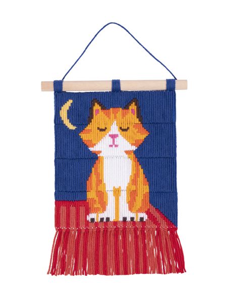 Kit point lancé Kids'kit DMC - Chat dans la nuit