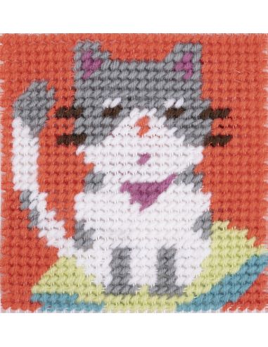 Kit tapisserie Kids'kit DMC - Maya le chat