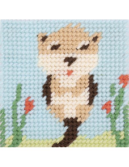 Kit tapisserie Kids'kit DMC - Ollie la loutre