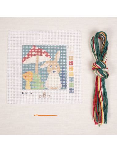 Kit tapisserie Kids'kit DMC - Alain le lapin