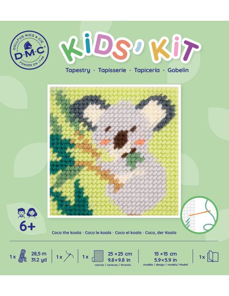 Kit tapisserie Kids'kit DMC - Coco le koala