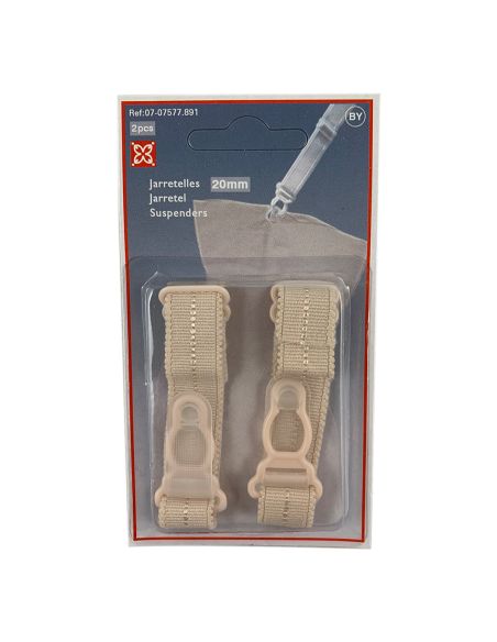 Jarretelles 20 mm - Chair